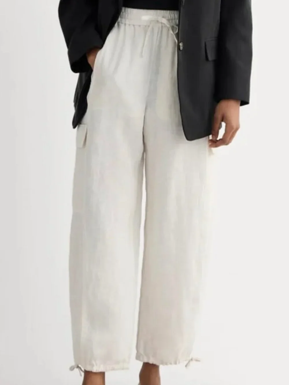 Everlane, The Cargo Curve Pant in Linen